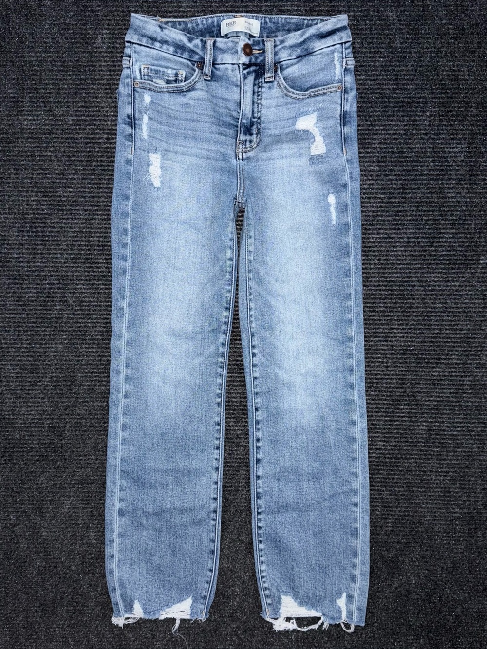 Buckle BKE Billie Slim Fit High Rise Cropped Straight Jeans Sz 25 x 27 AXB1325A